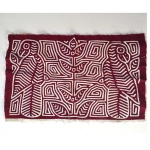 Hand crafted wall hanging embroidered quilt Mola